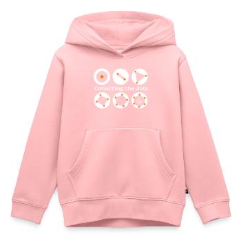 Points de connexion dans la vie: vibrations géométriques - Sweat Premium à capuche enfant bio - rose - Devant - AI Model Kid Female (0cm)