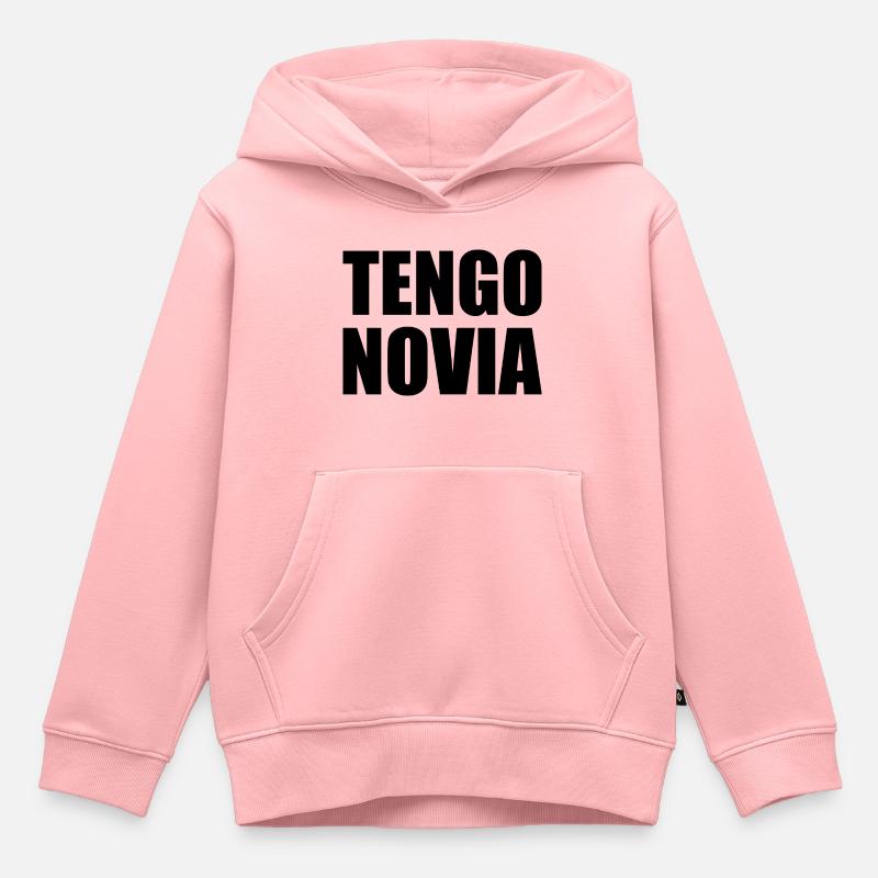Tengo novia - Sweat Premium à capuche enfant bio - rose