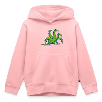 drache hydra dragon - Kinder Premium Organic Hoodie - Rosa - Vorne - AI Model Kid Female (0cm)