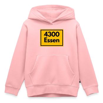 Town sign - then retro old zip code 4300 ESSEN - Kids Premium Organic Hoodie - rose - Front - AI Model Kid Female (0cm)