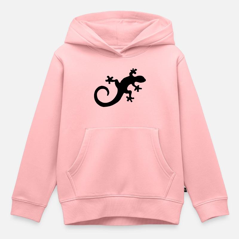 salamandre - Sweat Premium à capuche enfant bio - rose