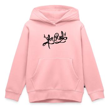 For Real - Kinder Premium Organic Hoodie - Rosa - Vorne - AI Model Kid Female (0cm)