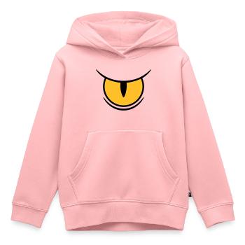 Big Reptile's Eye - Kinder Premium Organic Hoodie - Rosa - Vorne - AI Model Kid Female (0cm)