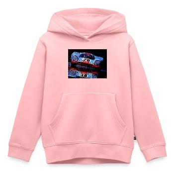 Motor Racing - Kinder Premium Organic Hoodie - Rosa - Vorne - AI Model Kid Female (0cm)