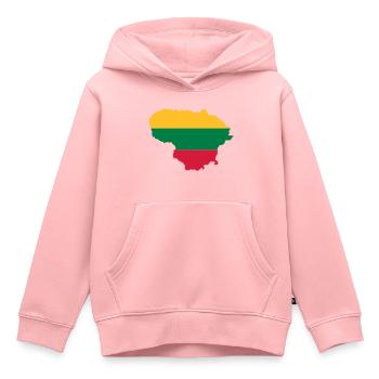 Litauen - Kinder Premium Organic Hoodie - Rosa - Vorne - AI Model Kid Female (0cm)