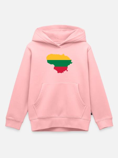 Lithuania - Kids Premium Organic Hoodie - rose