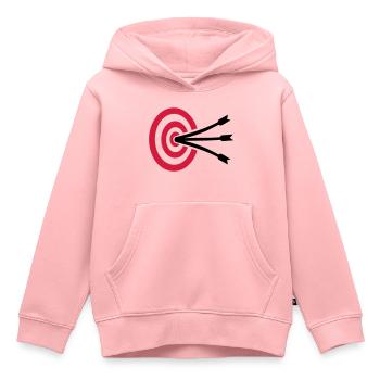 Bogenschießen - Kinder Premium Organic Hoodie - Rosa - Vorne - AI Model Kid Female (0cm)