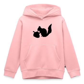 Eichhörnchen Nuss - Kinder Premium Organic Hoodie - Rosa - Vorne - AI Model Kid Female (0cm)