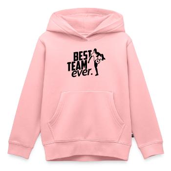 Fußballmannschaft - Kinder Premium Organic Hoodie - Rosa - Vorne - AI Model Kid Female (0cm)