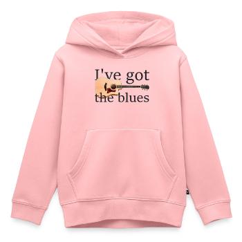 The blues - Kids Premium Organic Hoodie - rose - Front - AI Model Kid Female (0cm)