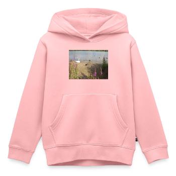 ENTE IN EINEM SEE - Kinder Premium Organic Hoodie - Rosa - Vorne - AI Model Kid Female (0cm)