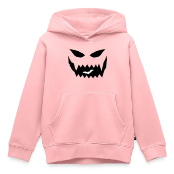 Halloween Gesicht - Kinder Premium Organic Hoodie - Rosa - Vorne - AI Model Kid Female (0cm)