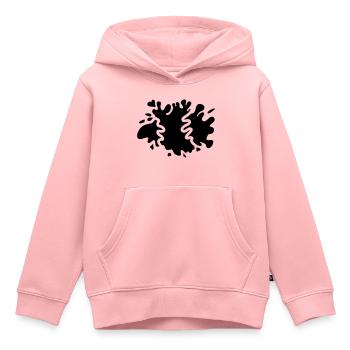 Éclaboussures de couleur - Sweat Premium à capuche enfant bio - rose - Devant - AI Model Kid Female (0cm)