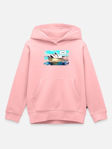 SYDNEY - Kinder Premium Organic Hoodie - Rosa