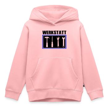 werkzeug werkstatt - Kinder Premium Organic Hoodie - Rosa - Vorne - AI Model Kid Female (0cm)
