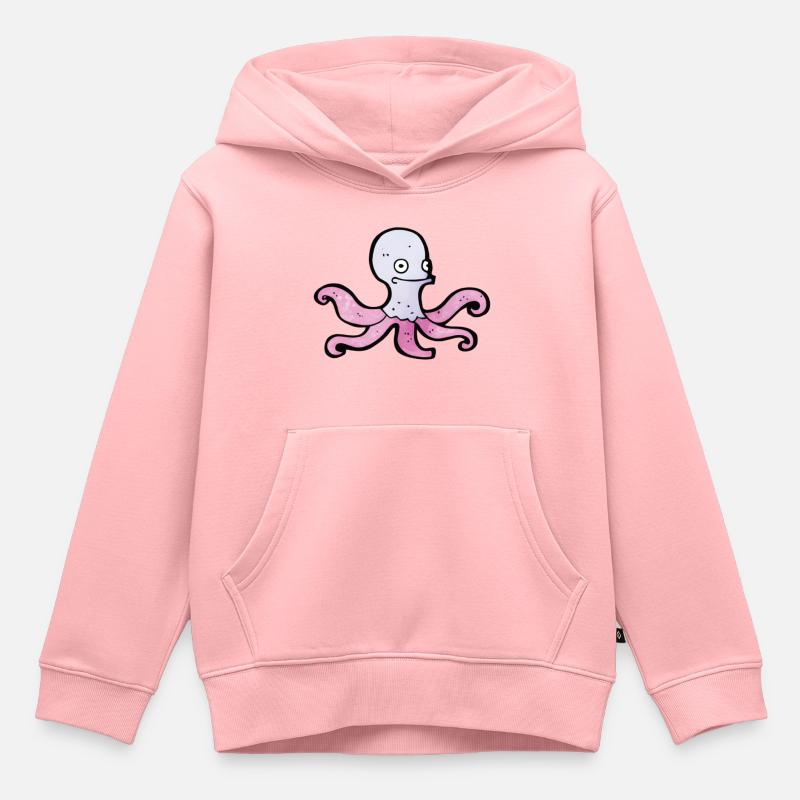 Octopus, Tintenfisch oder Krake? - Kinder Premium Organic Hoodie - Rosa