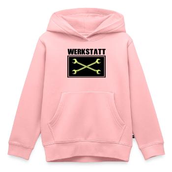werkzeug werkstatt - Kinder Premium Organic Hoodie - Rosa - Vorne - AI Model Kid Female (0cm)