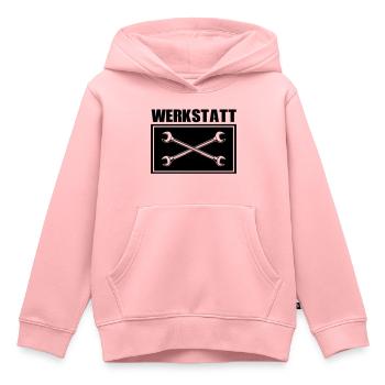 werkzeug werkstatt - Kinder Premium Organic Hoodie - Rosa - Vorne - AI Model Kid Female (0cm)