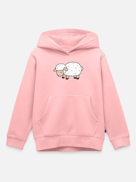 Schaf - Kinder Premium Organic Hoodie - Rosa