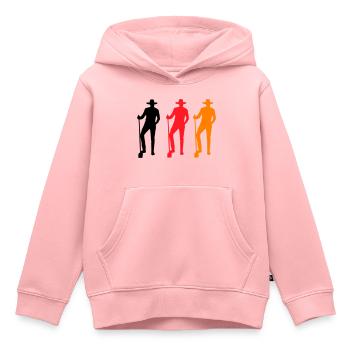 farmer farbig - Kinder Premium Organic Hoodie - Rosa - Vorne - AI Model Kid Female (0cm)