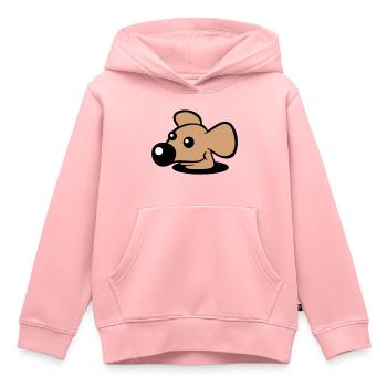 Souris Grand Nez Trou Inférieur Trou De Souris Peeps Mignon - Sweat Premium à capuche enfant bio - rose - Devant - AI Model Kid Female (0cm)