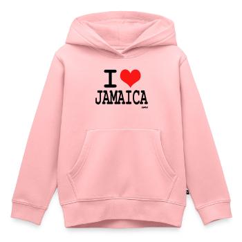 jamaica - Kinder Premium Organic Hoodie - Rosa - Vorne - AI Model Kid Female (0cm)