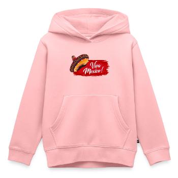 Viva Mexico - Fiesta Party - Kinder Premium Organic Hoodie - Rosa - Vorne - AI Model Kid Female (0cm)