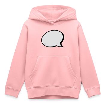 Sprechblase - Kinder Premium Organic Hoodie - Rosa - Vorne - AI Model Kid Female (0cm)