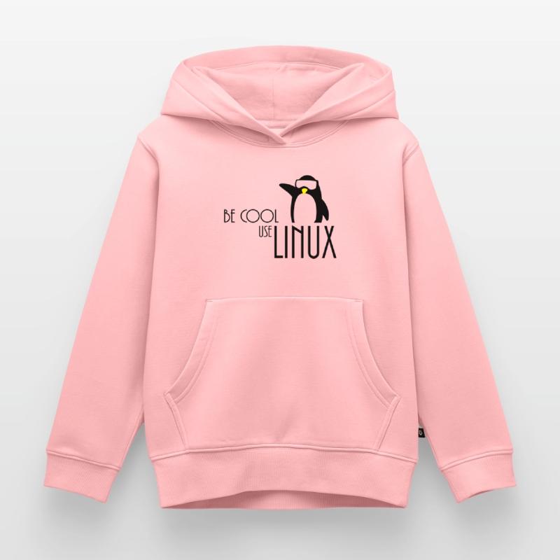 être cool utilisation linux Sweat Premium à capuche enfant bio