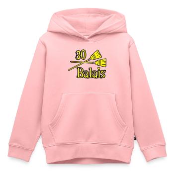 30 Besen Geburtstag - Kinder Premium Organic Hoodie - Rosa - Vorne - AI Model Kid Female (0cm)