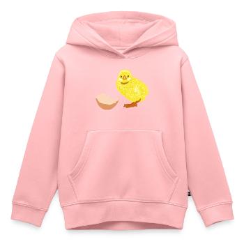 Chick eggshell - Kids Premium Organic Hoodie - rose - Front - AI Model Kid Female (0cm)