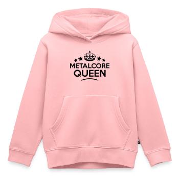 metalcore queen keep calm style copy - Kids Premium Organic Hoodie - rose - Front - AI Model Kid Female (0cm)