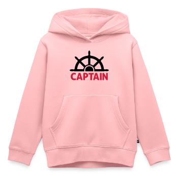 Kapitän - Kinder Premium Organic Hoodie - Rosa - Vorne - AI Model Kid Female (0cm)