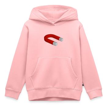 Magnet Magnetfeld Anziehungskraft - Kinder Premium Organic Hoodie - Rosa - Vorne - AI Model Kid Female (0cm)