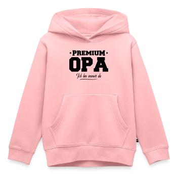 opa premium - Kinder Premium Organic Hoodie - Rosa - Vorne - AI Model Kid Female (0cm)