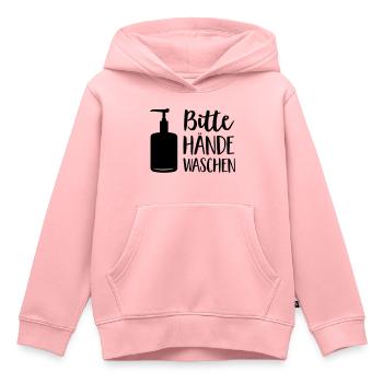 Hände waschen - Kinder Premium Organic Hoodie - Rosa - Vorne - AI Model Kid Female (0cm)