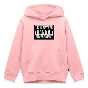 mieux fonctionner que le gouvernement - Sweat Premium à capuche enfant bio - rose - Devant - AI Model Kid Female (0cm)