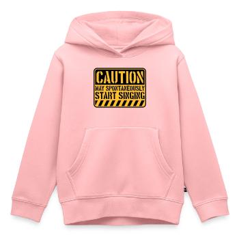 peut spontanément commencer à chanter - Sweat Premium à capuche enfant bio - rose - Devant - AI Model Kid Female (0cm)