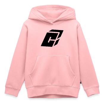 Abstract C-Brief - Kinder Premium Organic Hoodie - Rosa - Vorne - AI Model Kid Female (0cm)