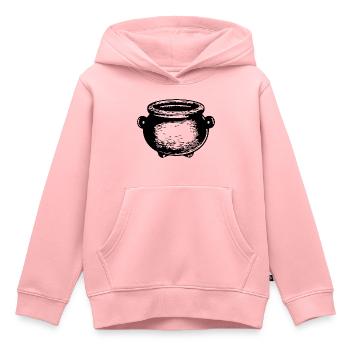 Kessel Magisch Hexe Halloween - Kinder Premium Organic Hoodie - Rosa - Vorne - AI Model Kid Female (0cm)