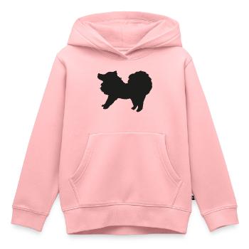 Spitz schwarz - Kinder Premium Organic Hoodie - Rosa - Vorne - AI Model Kid Female (0cm)
