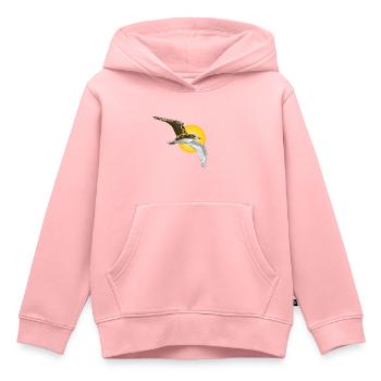 Steampunk Möve - Sweat Premium à capuche enfant bio - rose - Devant - AI Model Kid Female (0cm)