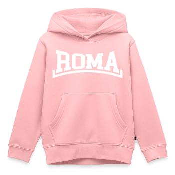 Rome - Kids Premium Organic Hoodie - rose - Front - AI Model Kid Female (0cm)