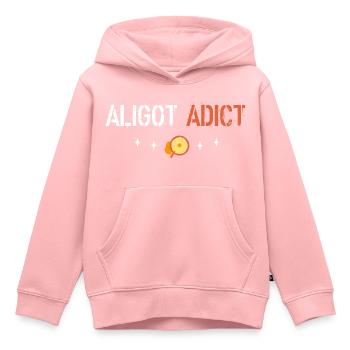 Aligot süchtig - Kinder Premium Organic Hoodie - Rosa - Vorne - AI Model Kid Female (0cm)
