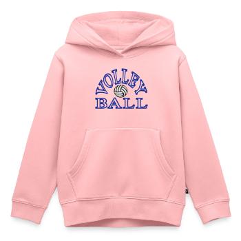volleyball - Sweat Premium à capuche enfant bio - rose - Devant - AI Model Kid Female (0cm)