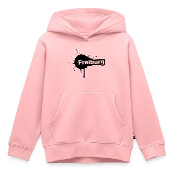 Freiburg Splatter - Kinder Premium Organic Hoodie - Rosa - Vorne - AI Model Kid Female (0cm)