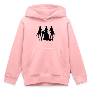 bridal security - Kids Premium Organic Hoodie - rose - Front - AI Model Kid Female (0cm)