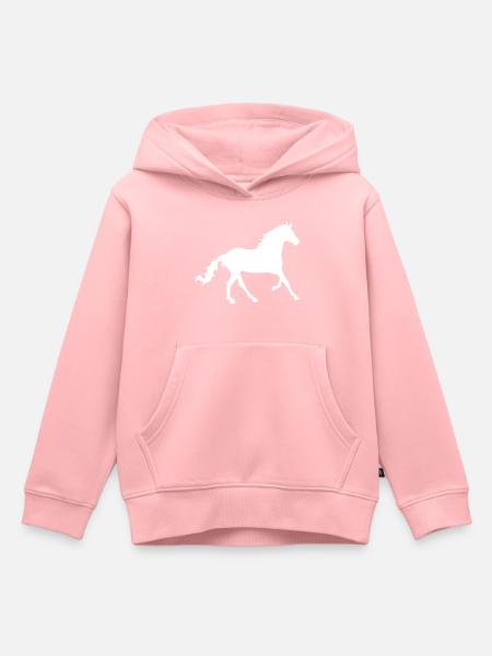 horse - Kids Premium Organic Hoodie - rose