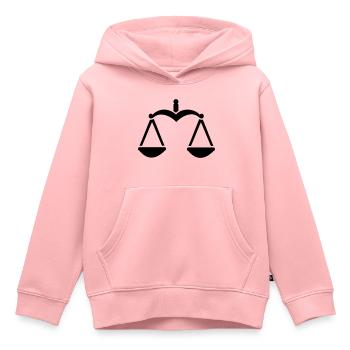 Balance - Sweat Premium à capuche enfant bio - rose - Devant - AI Model Kid Female (0cm)