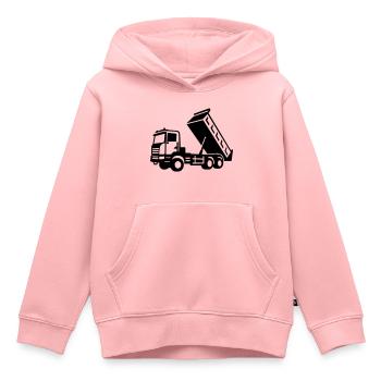 LKW - Kinder Premium Organic Hoodie - Rosa - Vorne - AI Model Kid Female (0cm)